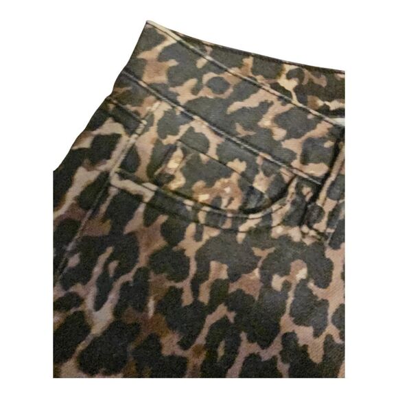REBECCA MINKOFF Leopard Denim Jeans Pants - Size 4 - Picture 5 of 9
